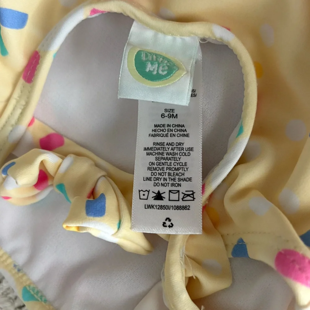 Baby girls swimsuit set 6-9m months and 12 months
